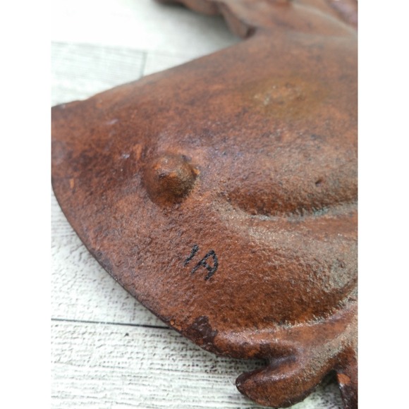 Vintage Horse Head Cast Iron Art Tray Dish Cigar Spoon Ashtray Western Decor - Picture 11 of 11